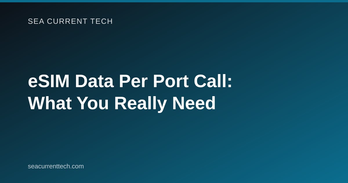 eSIM Data Per Port Call: What You Really Need