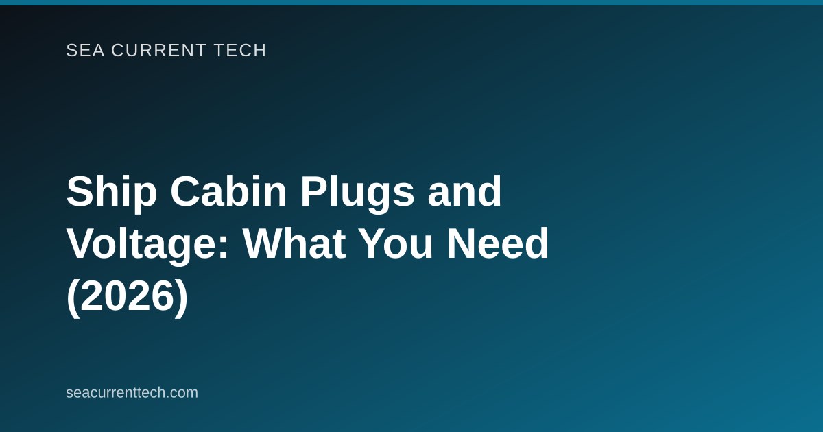 Ship Cabin Plugs and Voltage: What You Need (2026)