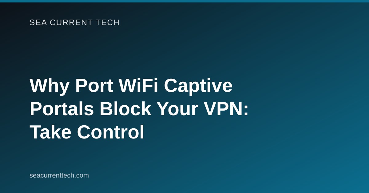 Why Port WiFi Captive Portals Block Your VPN: Take Control